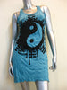 Sure Design Women's Yin Yang Tank Dress Turquoise
