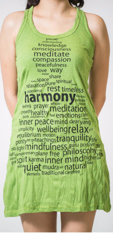 Sure Design Women's Harmony Tank Dress Lime