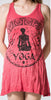 Sure Design Women's Infinitee Yoga Stamp Tank Dress Red