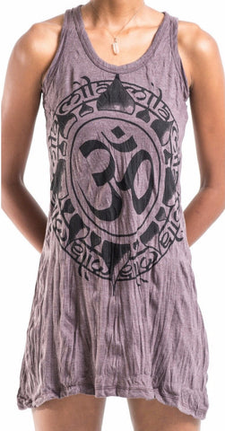 Sure Design Women's Infinitee Ohm Tank Dress Brown