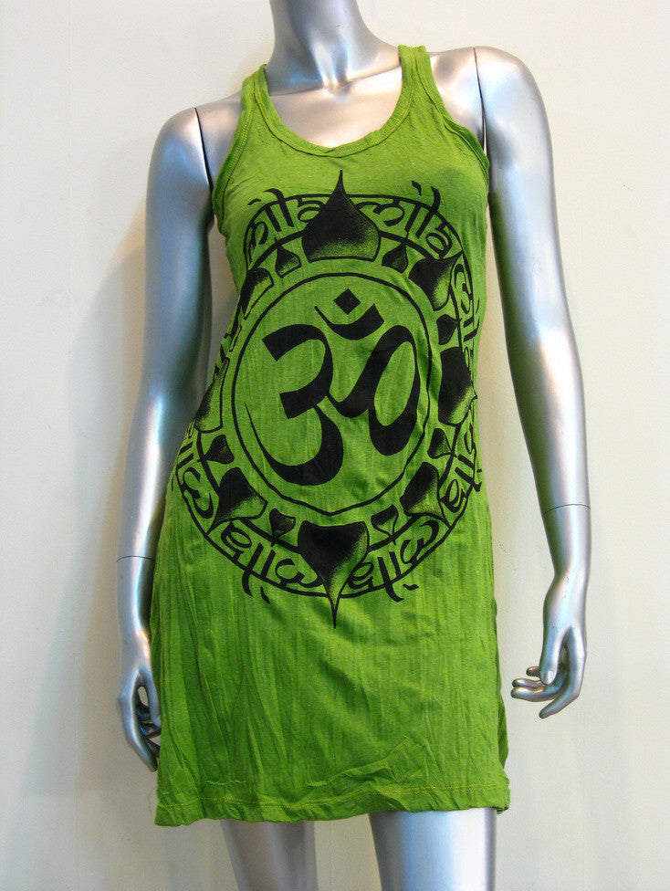 Sure Design Women's Infinitee Ohm Tank Dress Lime