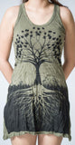 Wholesale Sure Design Women's Tree Of Life Tank Dress Green - $10.00