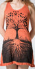 Sure Design Women's Tree of Life Tank Dress Orange