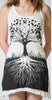 Sure Design Women's Tree Of Life Tank Dress White