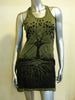 Sure Design Women's Tree Of Life Tank Dress Green