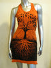 Sure Design Women's Tree of Life Tank Dress Orange