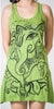 Sure Design Women's Cute Ganesha Tank Dress Lime