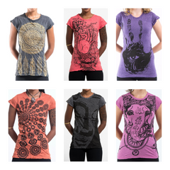 Assorted set of 5 Sure Design Women's T-Shirts