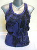 Sure Design Women's Butterfly Buddha Tank Top Purple