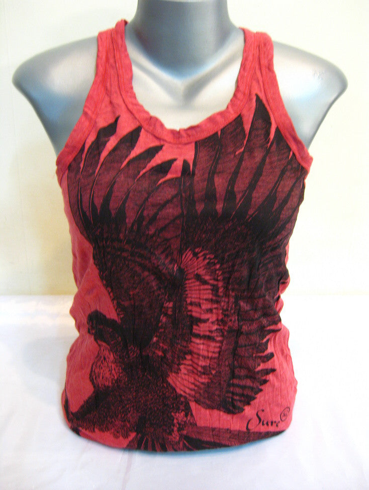 Sure Design Women's Eagle Tank Top Red