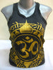 Sure Design Women's Infinitee Ohm Tank Top Gold on Black