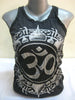 Sure Design Women's Infinitee Ohm Tank Top Silver on Black