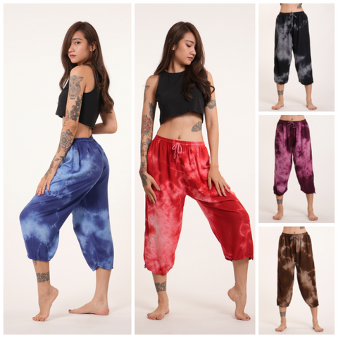 Assorted set of 10 Tie Dye Yoga Cropped Pants