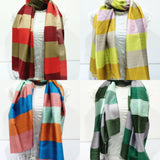 Wholesale Assorted set of 10 Beautiful Hand Made Pashmina Shawl Scarf Candy Stripe - $70.00