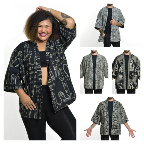 Assorted set of 10 Unisex Cotton Kimono Cardigan