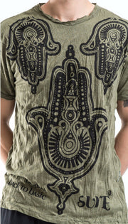 Sure Design Men's Three Hands T-Shirt Green