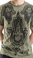 Sure Design Men's Three Hands T-Shirt Green