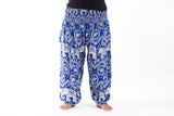 Wholesale Plus Size Imperial Elephant Unisex Elephant Pants in Blue - $15.50