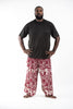 Plus Size Imperial Elephant Unisex Elephant Pants in Red