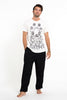 Sure Design Mens Octopus Chakras T-Shirt White