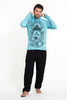 Sure Design Unisex Octopus Oracle Hoodie Turquoise