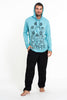 Sure Design Unisex Octopus Chakras Hoodie Turquoise