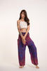 Geometric Mandalas Unisex Harem Pants in Blue
