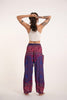 Geometric Mandalas Unisex Harem Pants in Blue