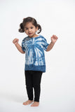 Wholesale Unisex Kids Indigo Tie Dye Spider T-shirt - $6.80