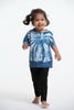 Unisex Kids Indigo Tie Dye Spider T-shirt