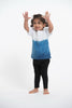 Unisex Kids Indigo Tie Dye Ombre T-shirt