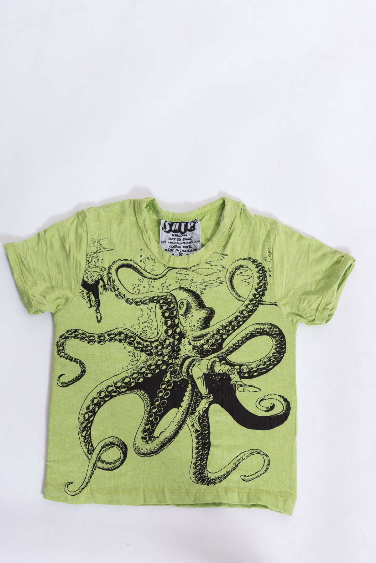 Sure Design Kids Octopus T-Shirt Lime