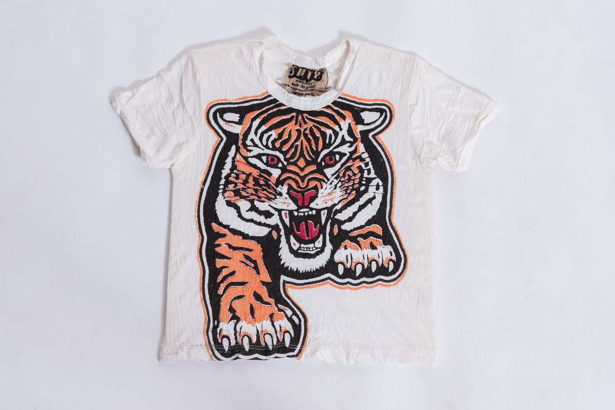Sure Design Kids Baby Tiger T-Shirt White