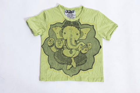 Sure Design Kids Baby Ganesha T-Shirt Lime