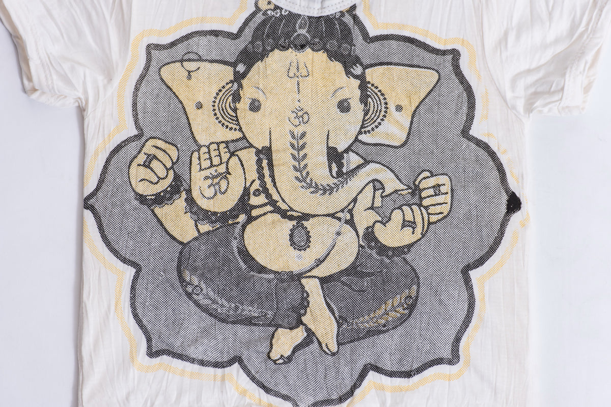Sure Design Kids Baby Ganesha T-Shirt White