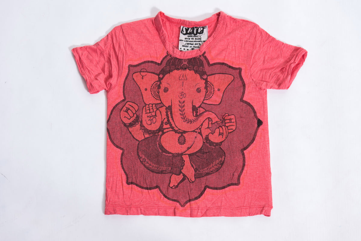Sure Design Kids Baby Ganesha T-Shirt Red