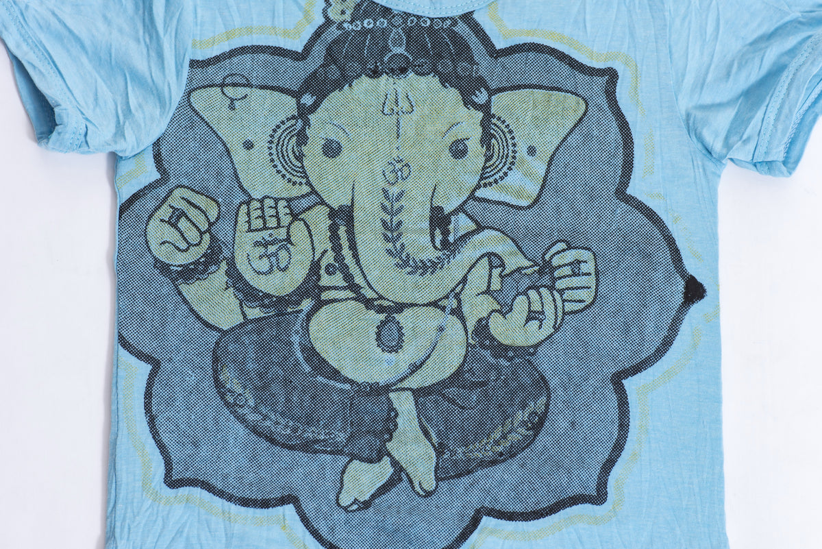 Sure Design Kids Baby Ganesha T-Shirt Light Blue